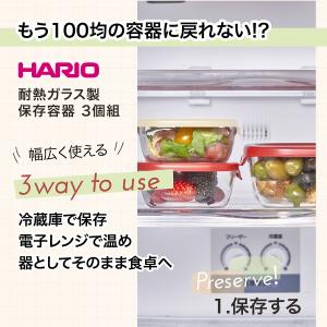 ガラス 容器 ハリオ 耐熱ガラス製 保存容器 ...の詳細画像1
