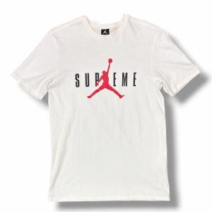 Supreme × Jordan シュプリーム ジョーダン 15AW Jordan Tee ジョーダンTシャツ 半袖カットソー コラボ ホワイト M 10388M