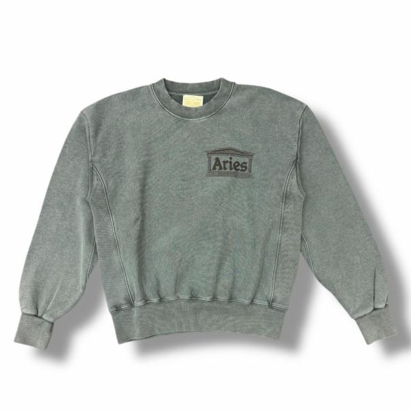 ARIES アリーズ 25SS Premium Aged Temple Sweatshirt  クル...