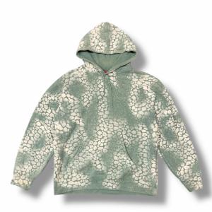 Supreme シュプリーム 21AW BLEACHED LEOPARD パーカー ブリーチレオパードフーディー スウェット グリーン L 13330M