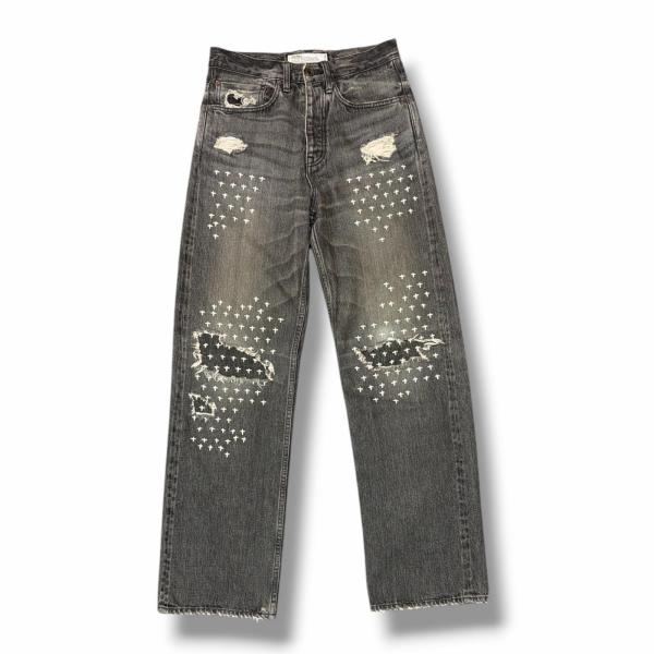 DAIRIKU ダイリク 22AW Straight Cross Embroidery Vintag...
