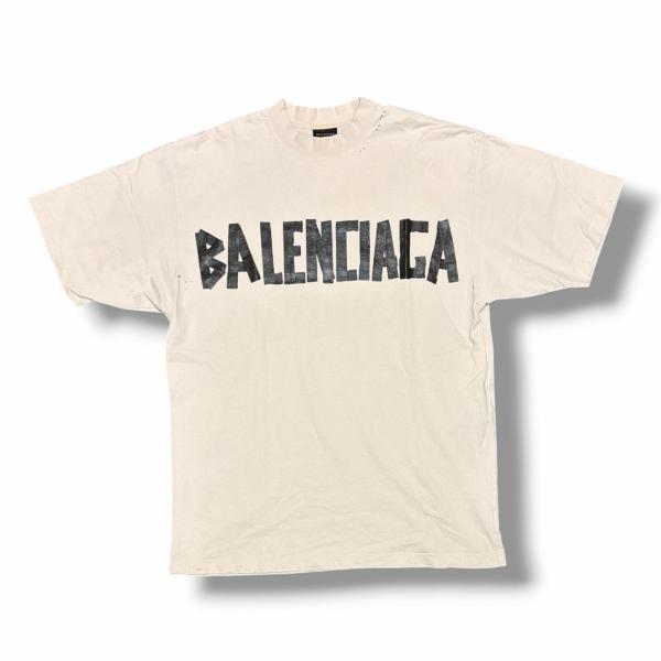 BALENCIAGA バレンシアガ TAPE TYPE  テープ タイプ ロゴTシャツ 半袖カットソ...
