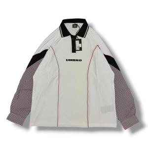 UMBRO × Slam Jam アンブロ スラムジャム Gingham Cut Up Polo ギンガムカットアップポロシャツ カットソー UBMW0151FA105 ホワイト XL
