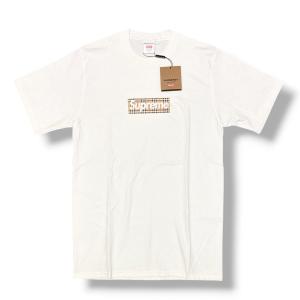 Supreme × BURBERRY シュプリーム バーバリー 22SS Box Logo Tee ボックスロゴTシャツ 半袖カットソー ホワイト S 18970M