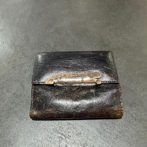 Yves Saint Laurent イヴ・サンローラン モンバサ コンパクトウォレット トムフォード期　角 財布 水牛 ブラック F 20961M