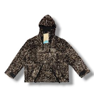 未使用品 leh レー 24AW SEQUINS MOUNTAIN SMOCK PARKER シークインマウンテンスモックパーカー フーディー Leh1019 ブラック L 21071M
