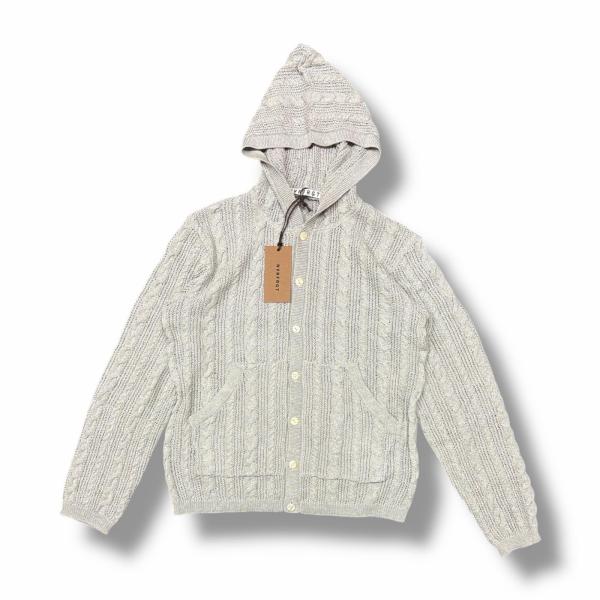 参考上代52800円 未使用 NVRFRGT 25SS SEMI SHEER CABLE KNITT...