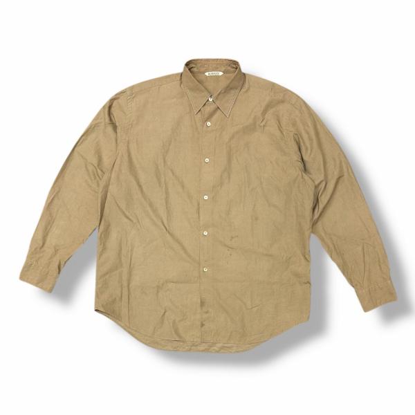 AURALEE オーラリー WASHED FINX TWILL SHIRT  ウォッシュドフィンクス...
