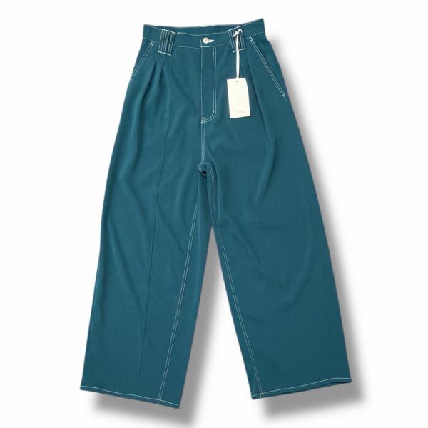 参考上代37400円 YOKE 25SS 3PLEATED WIDE-LEG TROUSERS 3プ...