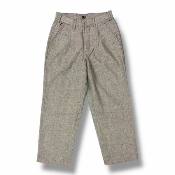 0-CHO-RUI.LAB Herringbone Pants ヘリンボーンパンツ スラックス レイ...