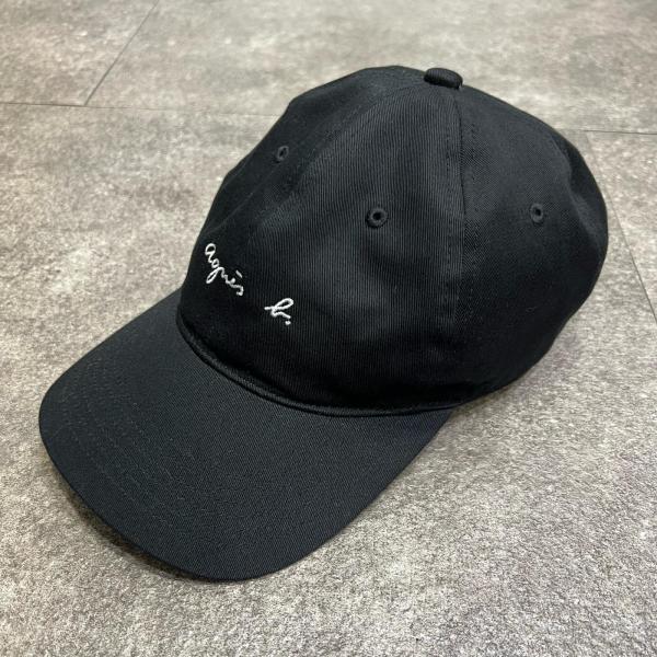 未使用 agnes b. VA Fragment Cap コラボ 刺〓キャップ アニエスベー ブラッ...