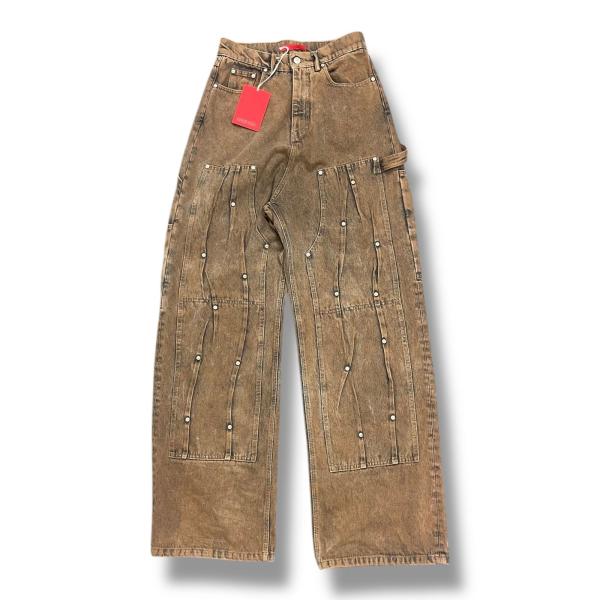 KUSIKOHC クシコック Workwear Multi Rivet Denim Jeans  ワ...