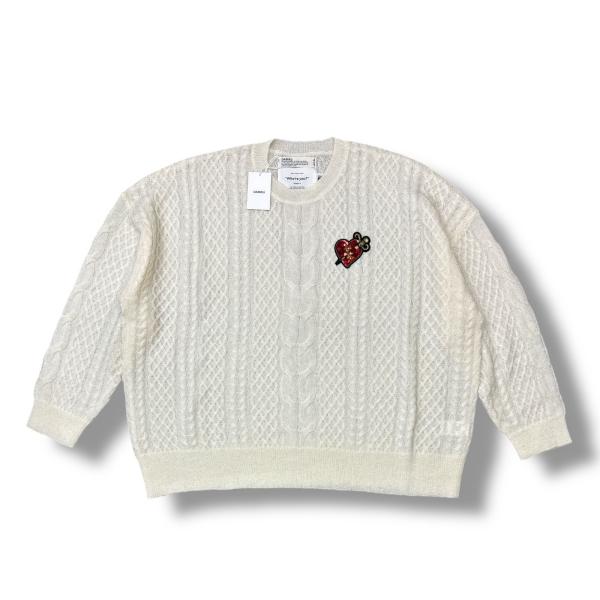 参考上代63800円 未使用 DAIRIKU 24AW  Heart Spangle Cable M...