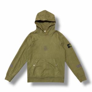 Supreme × STONE ISLAND シュプリーム ストーンアイランド 17AW Reflective Hooded Sweatshirt リフレクティフーディー パーカー 6725601S3 オリーブ M