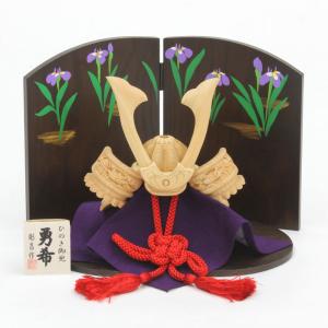 五月人形 兜飾り 木製 ひのきの木彫り兜（勇希）（メーカー名：伊川彫刻店）｜motto2022