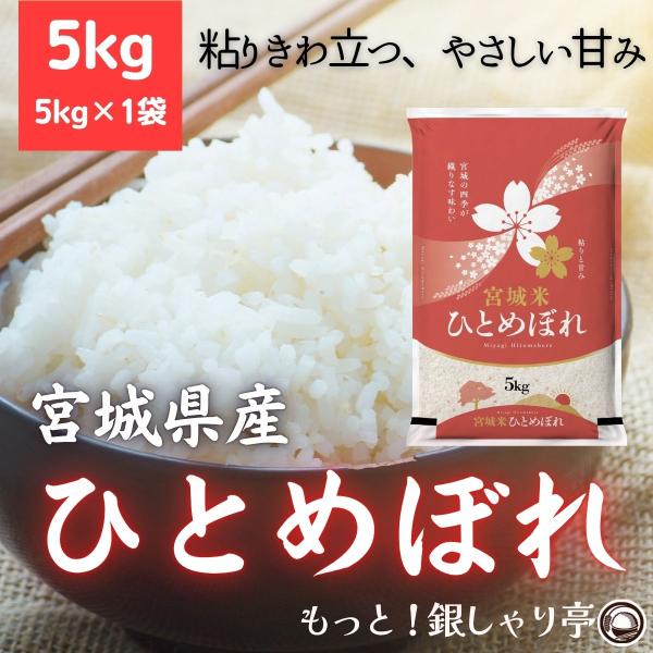 令和7年産 〈精米 ひとめぼれ 5kg〉 宮城県産 お米 白米 送料無料 安い お中元 ギフト