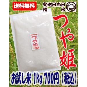 1年 宮城県産 つや姫 1kgお試し米送料無料  ネコポス