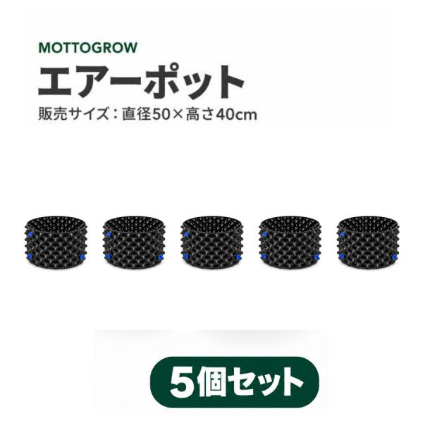 エアーポット 青ネジ 直径50×高さ40cm 5個セット