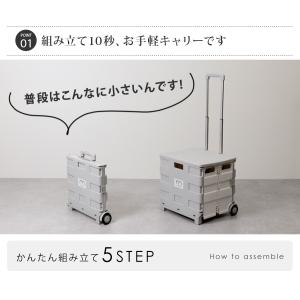 キャリーカート 折りたたみ 軽量 キャリーコン...の詳細画像3