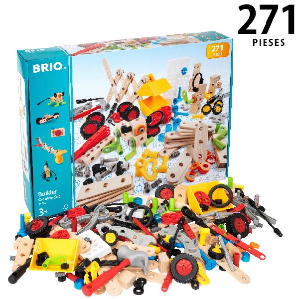 ブリオ 木のおもちゃ ブリオビルダー/クリエイティブセット271ピース（3歳から）【店頭受取も可 吹...