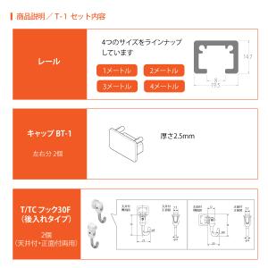 トーソー ピクチャーレールセット T-1/ナチ...の詳細画像3