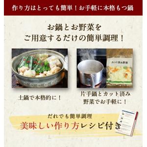 黄金屋 シン もつ鍋セット 1人前 国産牛モツ...の詳細画像3