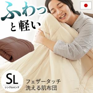 洗える布団 肌掛け布団 シングル 日本製 東レ テトロンわたft