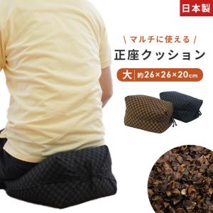 正座クッション 座布団 26×26cm そば殻 ...の商品画像