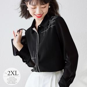 CYCLAS シクラス CTN タイプライターフリルブラウス 黒 34サイズ