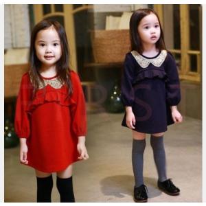 キッズ丸襟ワンピースの商品一覧 通販 Yahoo ショッピング