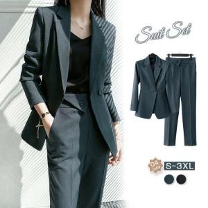 パンツスーツ 卒園式 レディース 春 秋 夏 パンツスーツ ストレッチ 長袖 ロング丈 フォーマル 選べる 洗える セットアップ ビジネススーツ リクルート オールシ