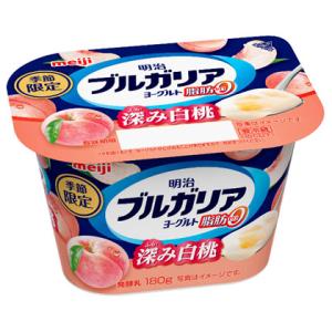 明治 ブルガリアヨーグルト 脂肪0 深み白桃 180g×12個入り 1ケース meiji