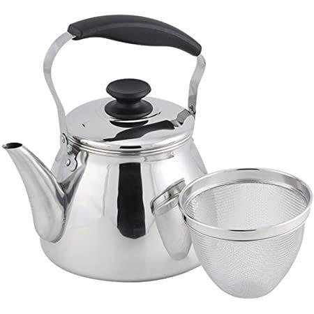 パール金属 モルティ HB-5643  18-8ステンレス製広口ケットル3.0L 茶こしアミ付 オー...