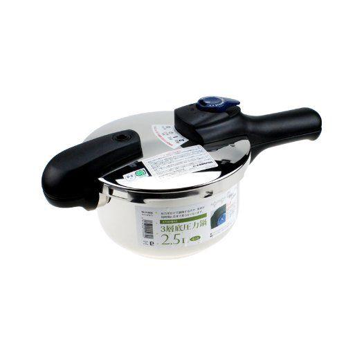 パール金属　クイックエコ　3層底切り替え式圧力鍋　2.5L　H-5039