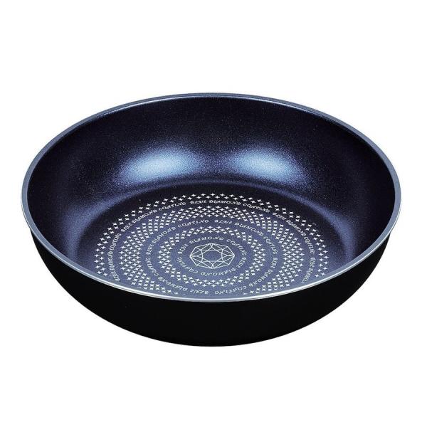 パール金属 取っ手の取れる フライパン 26cm IH対応 ブルーダイヤモンドコート ルクスパン 【...