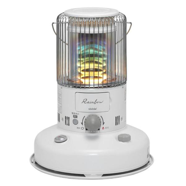トヨトミ　対流形 石油ストーブ RB-2524 ホワイト レインボーストーブ 木造（戸建）7畳まで　...