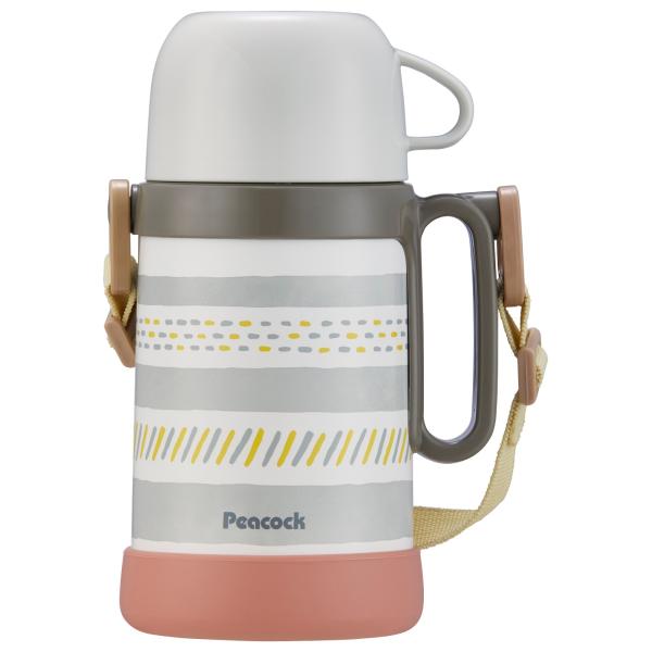 ピーコック魔法瓶 水筒 2WAYタイプ  ASN-W50 H グレー  コップ＆ストレートドリンク ...