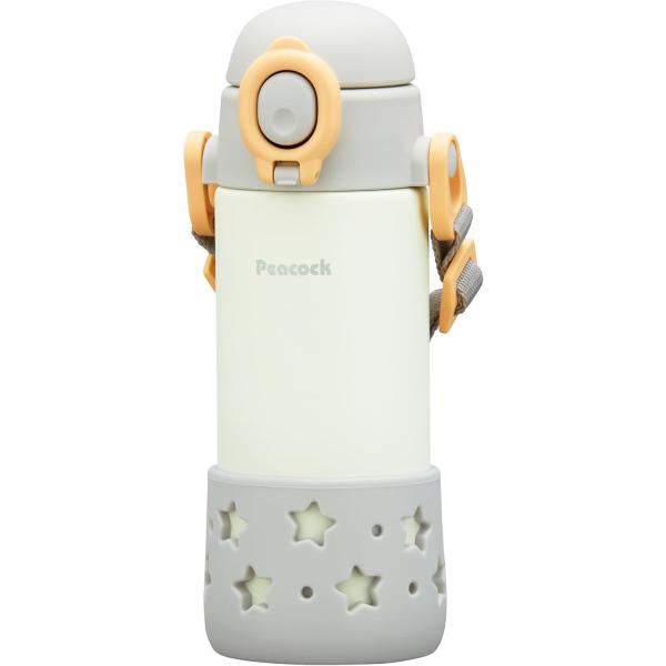 ピーコック 水筒 ベビー 400ml 保冷 ストロー ワンタッチ ストローマグ ベビーボトル スター...