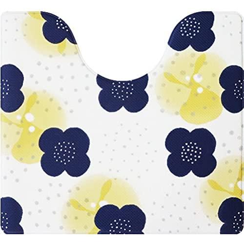 オカトー 拭ける 撥水 抗菌 防臭 トイレマット 北欧 縦55×横60cm レトロフラワー