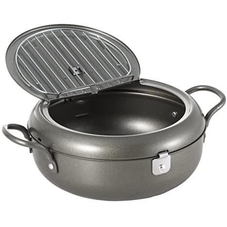 ヨシカワ 天ぷら鍋 フタ付 22cm 天壱