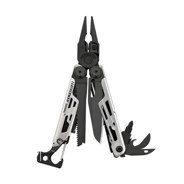 ナイフ レザーマン シグナル ブラック&amp;シルバー ケース付き LEATHERMAN 十徳ナイフ アウ...