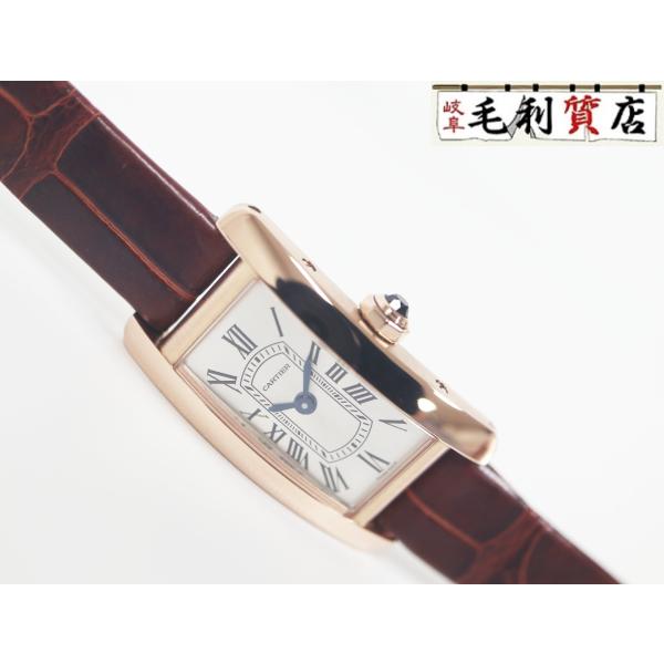 カルティエ  Cartier  タンクアメリカン ミニ  WGTA0132  K18PG  ピンクゴ...