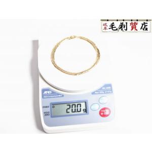 K18 キヘイ 喜平 アンクレット ミラーカット 20.0ｇ 18金 イエローゴールド 750 YG【中古】ジュエリー