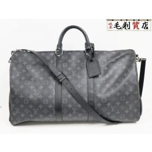 ルイヴィトン LOUIS VUITTON モノグラム エクリプス キーポル バンドリエール 55 美品 【中古】 M40605 ボストンバッグ バ