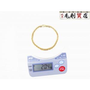 K18 キヘイ 喜平 アンクレット 8面トリプル 20.4ｇ 8メントリプル 18金 イエローゴールド 750 YG 【中古】 ジュエリー