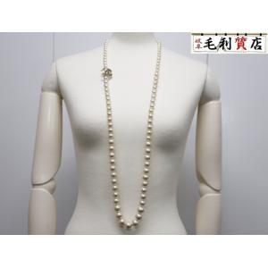 シャネル CHANEL B14 A ココマーク フェイクパール ロング ネックレス 【中古】アクセサリー ジュエリー