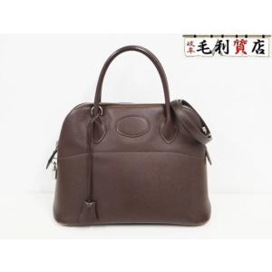 エルメス HERMES ボリード 31 ヴォーエプソン ブラウン ショルダーバッグ □K 2007年...