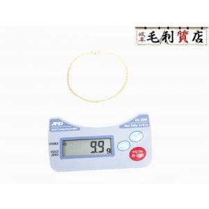 K18 キヘイ 喜平 アンクレット 6面ダブル 9.9ｇ 6メンダブル18金 イエローゴールド 750 YG 【中古】 ジュエリー