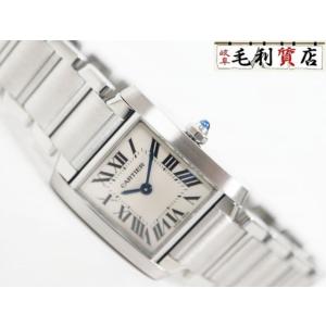 カルティエ CARTIER タンクフランセーズ SM W51008Q3 ステンレス 2384 クォー...
