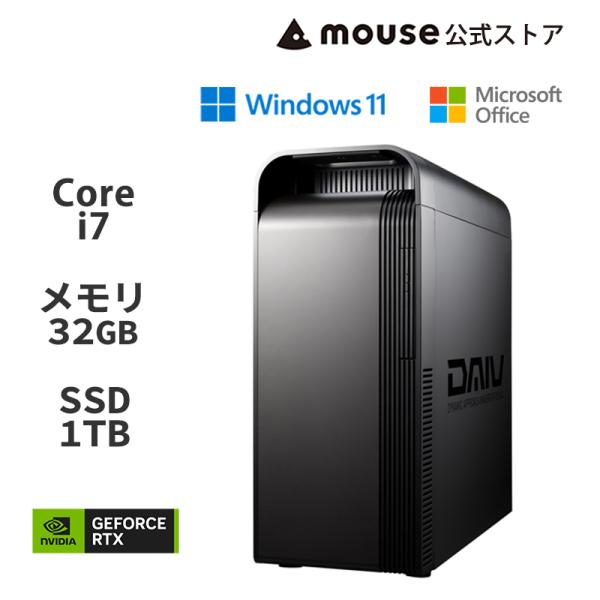 DAIV FX-I7G60 Core i7-14700KF 32GB メモリ 1TB SSD Off...